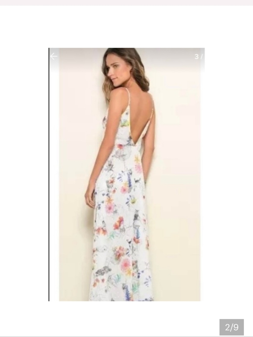 FARM Rio White Floral V-Neck Maxi Dress - Picture 2 of 5